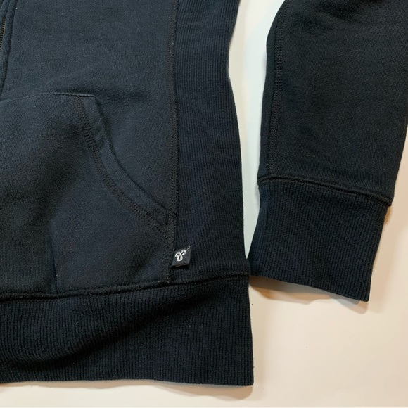 Small TNA Aritzia faux fur lined black hoodie - Picture 8 of 10